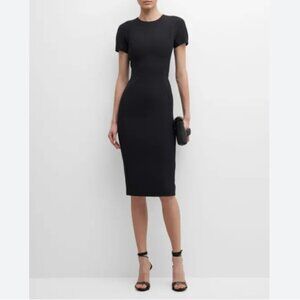 VICTORIA BECKHAM Two-Way Zip Sheath Midi Dress UK8 / US4 *NEW*